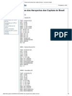 Dados Dos Aeroportos Das Capítais Do Brasil - Tudo Sobre Aviação PDF