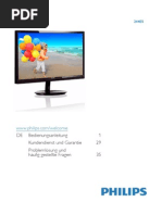 Bedienungsanleitung Monitor 244e5qhad - 00 - Dfu - Deu PDF