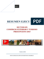 Proyecto Presupuesto Mincetur 2015