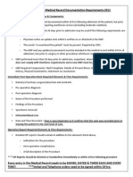 Joint Commission Medical Record Documentation Requirements 2012