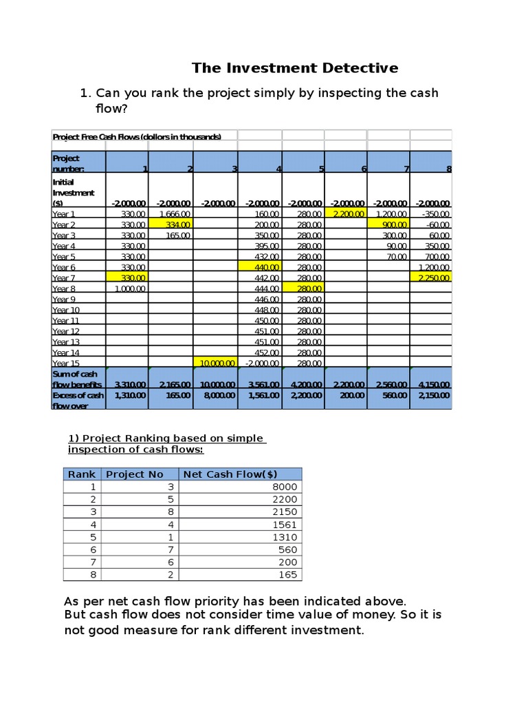 The investment detective essay example 04 picture