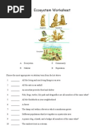 Ecosystems Worksheets | Ecosystem | Soil