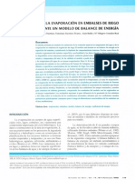 Evaporación en Embalses PDF