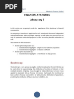 Financial Statistics Laboratory 3: Bootstrap