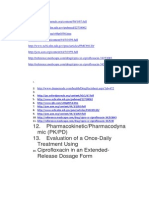 Pharmacokinetic/Pharmacodyna Mic (PK/PD) 13. Evaluation of A Once-Daily Treatment Using Ciprofloxacin in An Extended-Release Dosage Form