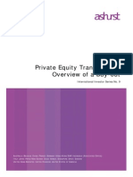 Private Equity Transactions: Overview of A Buy-Out: International Investor Series No. 9