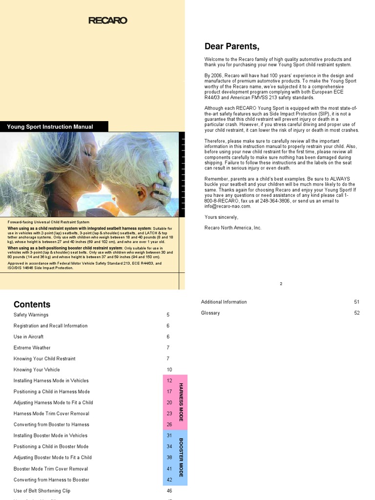 converting recaro sport car seat to booster