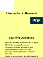 1 Introduction To Research