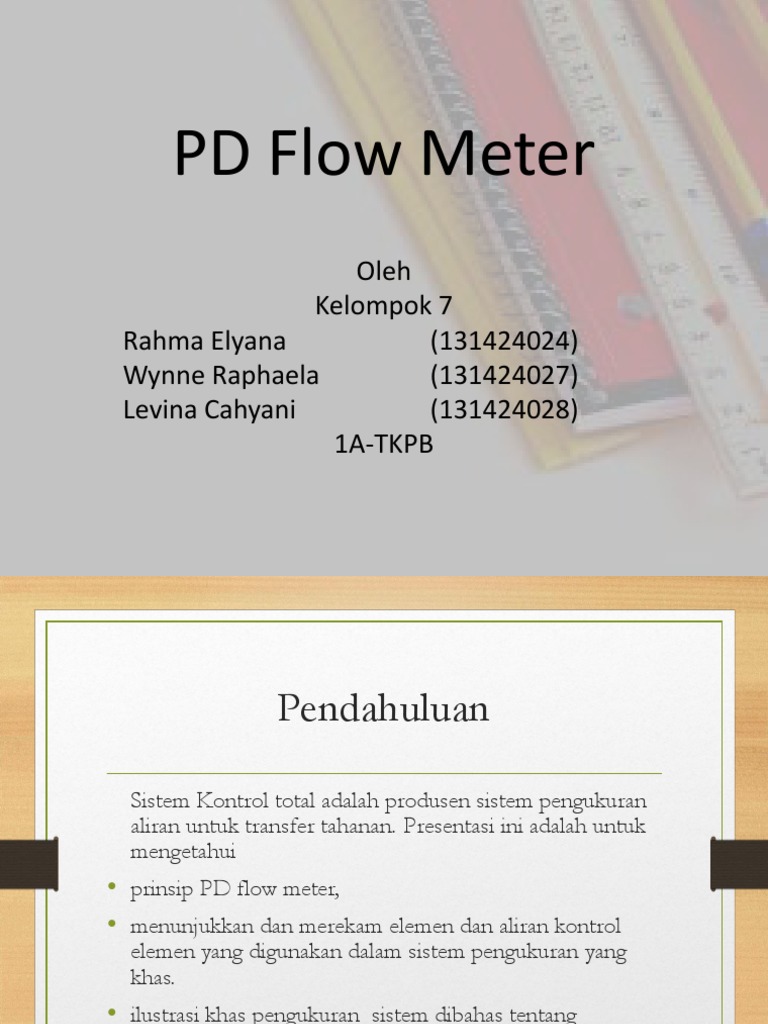 Prinsip dan Sejarah PD Flow Meter | PDF