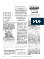 Death of Woman With Peripartum Influenza B Virus Infection and Necrotizing Pneumonia