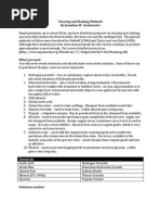 Diaphonization / Clearing and Staining Protocol | PDF | Fixation ...