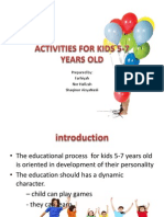 Activities for Kids 5-7 Years Old
