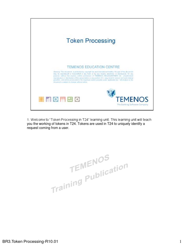 Token Processing in T24 System | PDF | Computer Data | Computer Engineering