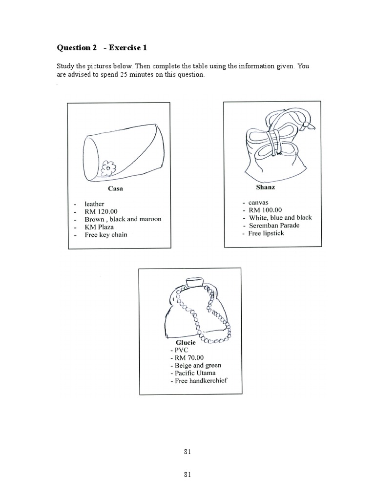 Detik3 Exercise 1 Table Completion | PDF | Teaching Methods & Materials