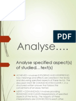 To Analyse