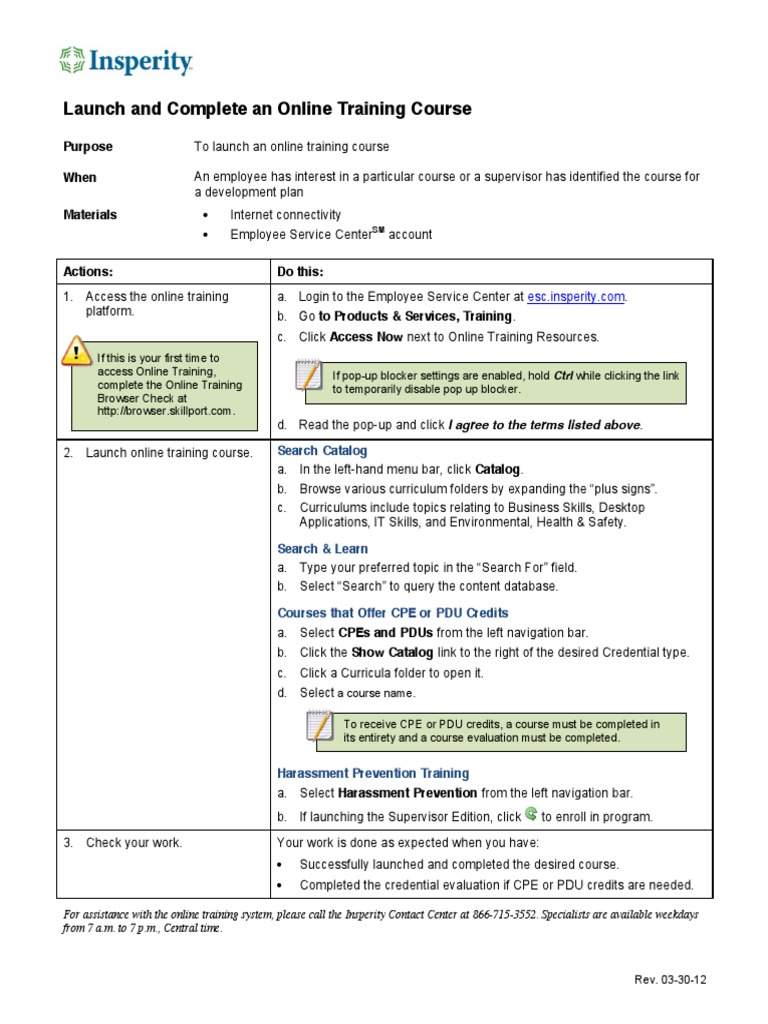Online Training Course Access Guide | PDF | Computers