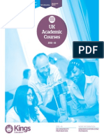 Kings UK Uni Pathways Courses 2015 16