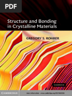 Structure and Bonding in Crystalline Materials - G. Rohrer (Cambridge, 2004) WW PDF