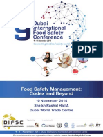 Achieving International Standards For Food Safety Management: Codex and Beyond