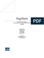 Fog Horn: University of New Hampshire Undergraduate Ocean Research Project 2008 2009