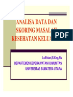 Pks 123 Slide Analisa Data Dan Skoring Masalah Kesehatan Keluarga