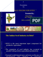 " Indian Seeds Industry ": Presented By
