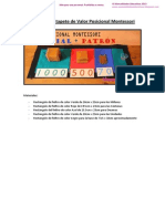 Patrón para Tapete de Valor Posicional Montessori PDF