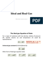 Ideal and Real Gas