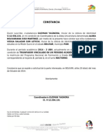 Constancia de estudios en Misión Sucre de comunicación social