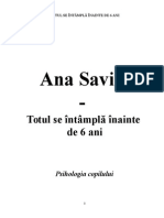 Ana Savin - Totul Se Intampla Inainte de 6 Ani