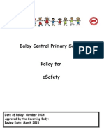 ESafety Policy and AUP Letters Sept 2014