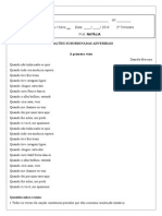 Orações Adverbiais Exercicios 2014