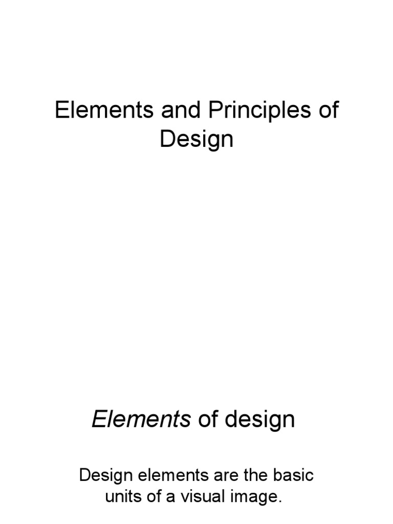 Elements and Principles of Design Explained | PDF | Color | Vision