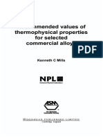 K. C. Mills-Recommended Values of Thermophysical Properties For Selected Commercial Alloys (2002)
