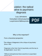Formulation: The Radical Alternative To Psychiatric Diagnosis