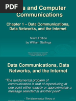 Data Communications, Data Networks, and The Internet