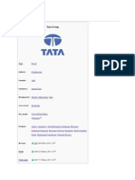 Tata Group of Companies