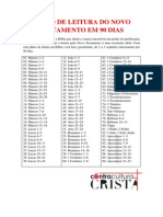 Plano de Leitura Do Novo Testamento em 90 Dias PDF