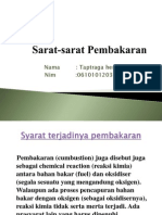 Sarat-Sarat Pembakaran