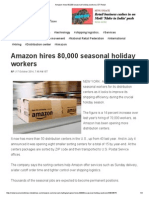 Amazon Hires 80,000 Seasonal Holiday Workers _ ET Retail