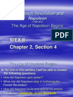 WEX II Chapter 8, Section 4 The Age of Napoleon Begins
