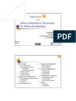 Laboratory Techniques in Molecular Biology