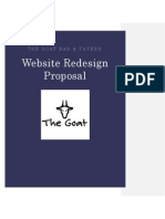 Website Redesign Proposal: The Goat Bar & Tavern