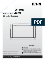 Installation Manual.egenX Air Cooled Generators