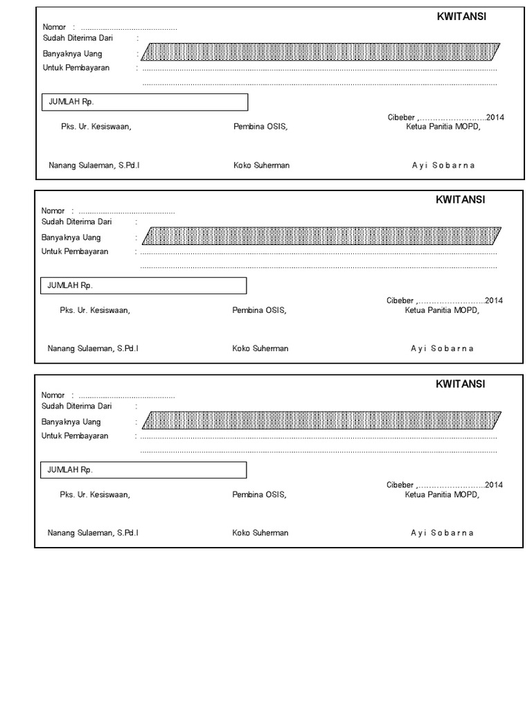 kwitansi kwitansi