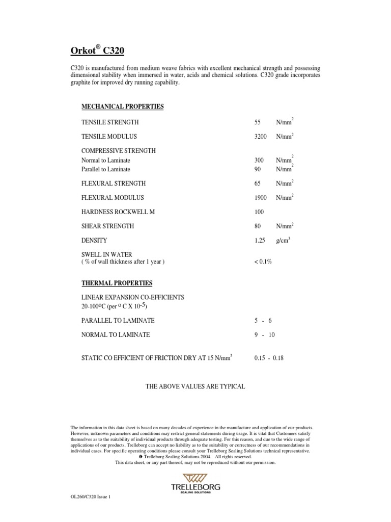 Orkot C320 | PDF