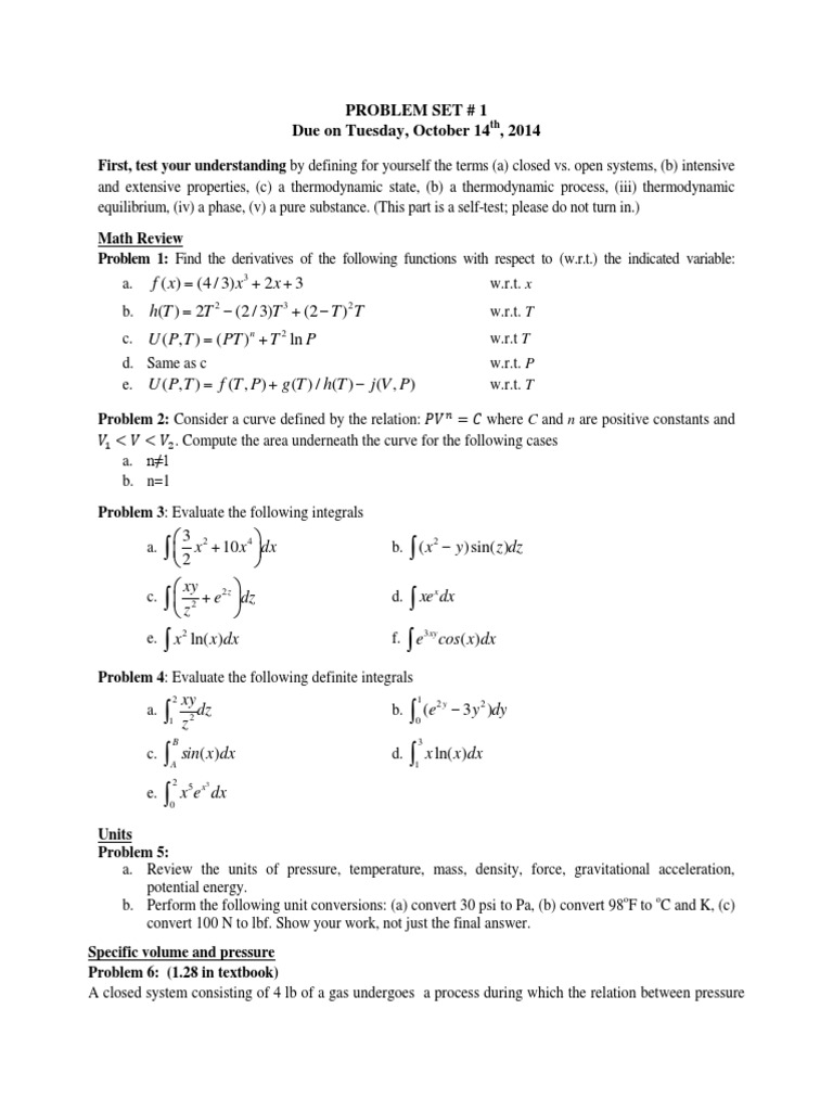 Thermodynamics numericals picture