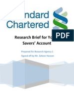Research Brief For Young Savers' Account: Prepared For Research Agency 1 Signed Off by Mr. Zaheer Haroon