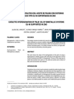 Hidrogenacion Catalitica Aceite de Palma Sistemas Bimetalicos Tipo Cu-Ni Soportados en ZnO PDF
