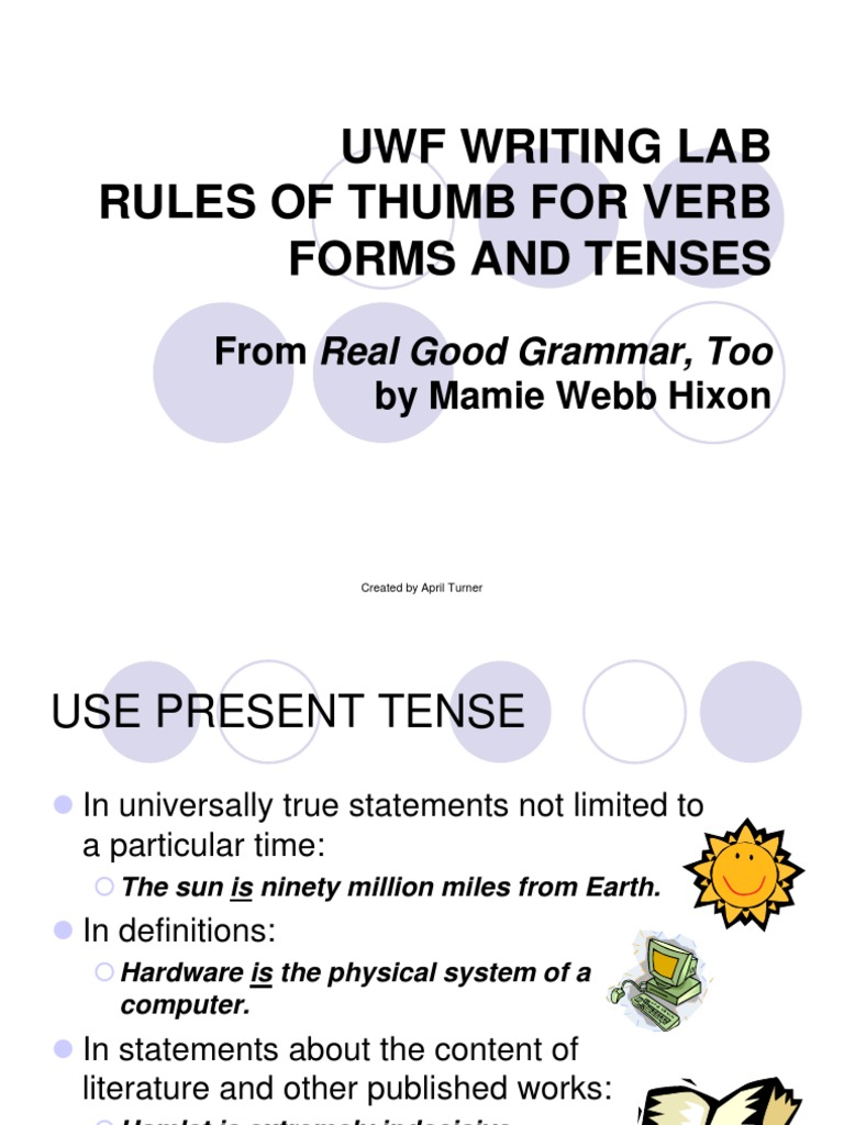 Verb Forms and Tenses | Grammatical Tense | Perfect (Grammar)